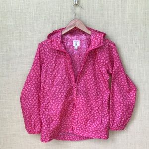 Lands End floral windbreaker/raincoat (M10/12)